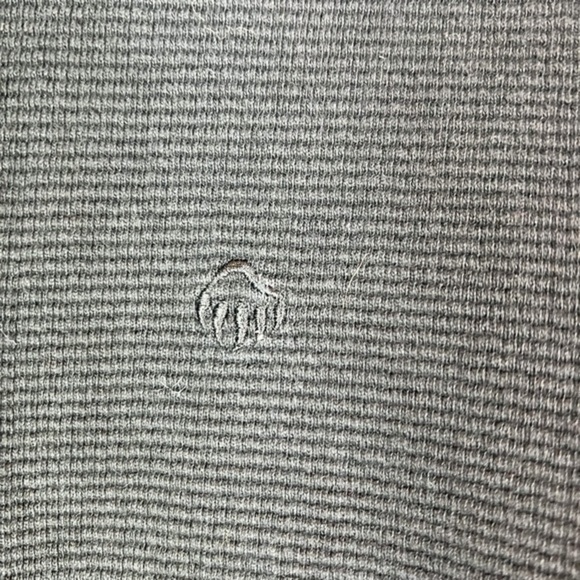 Wolverine Quarter Zip Sweatshirt mens size large black ribbed 100% cotton - Picture 3 of 8